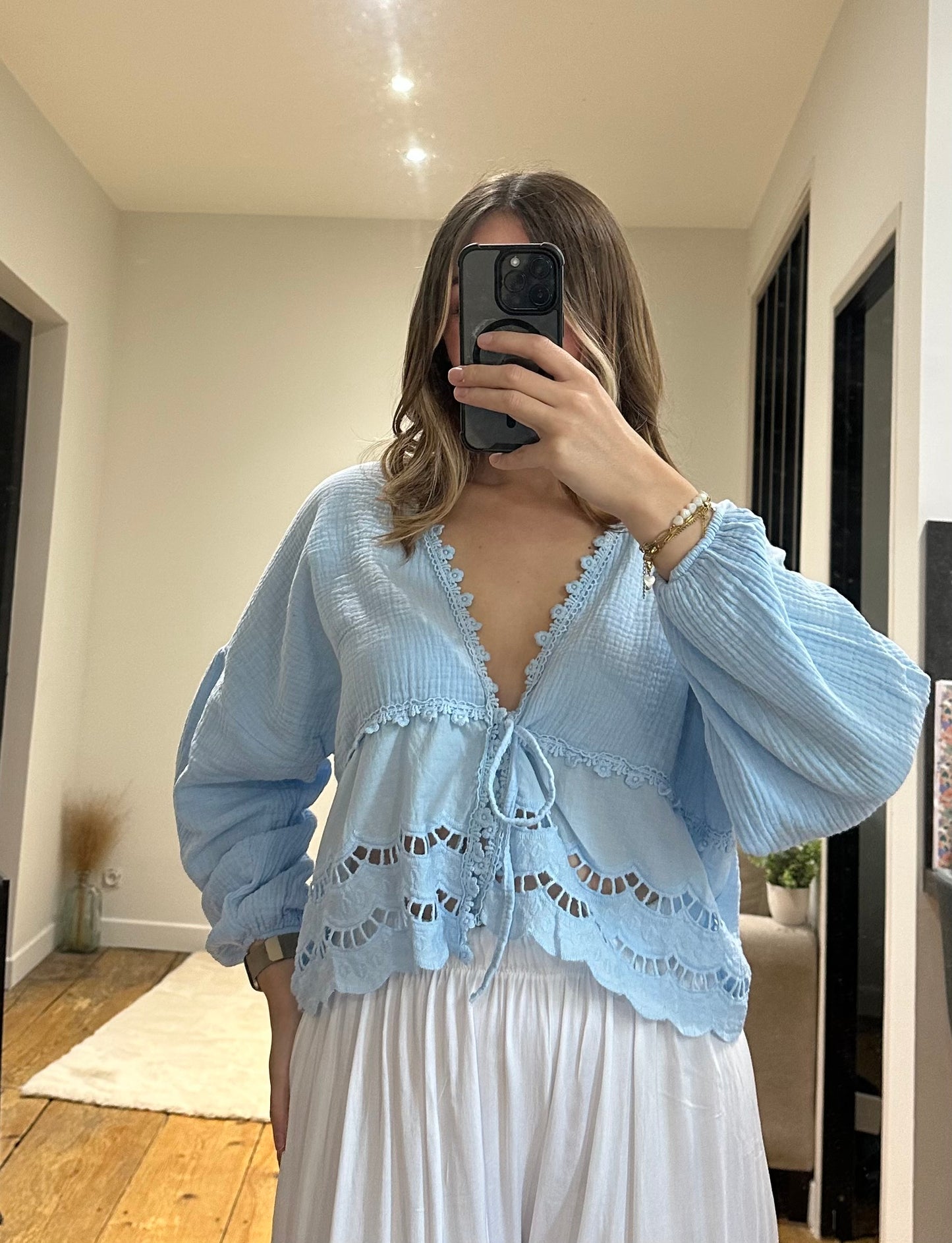 Blouse Lana - Bleu