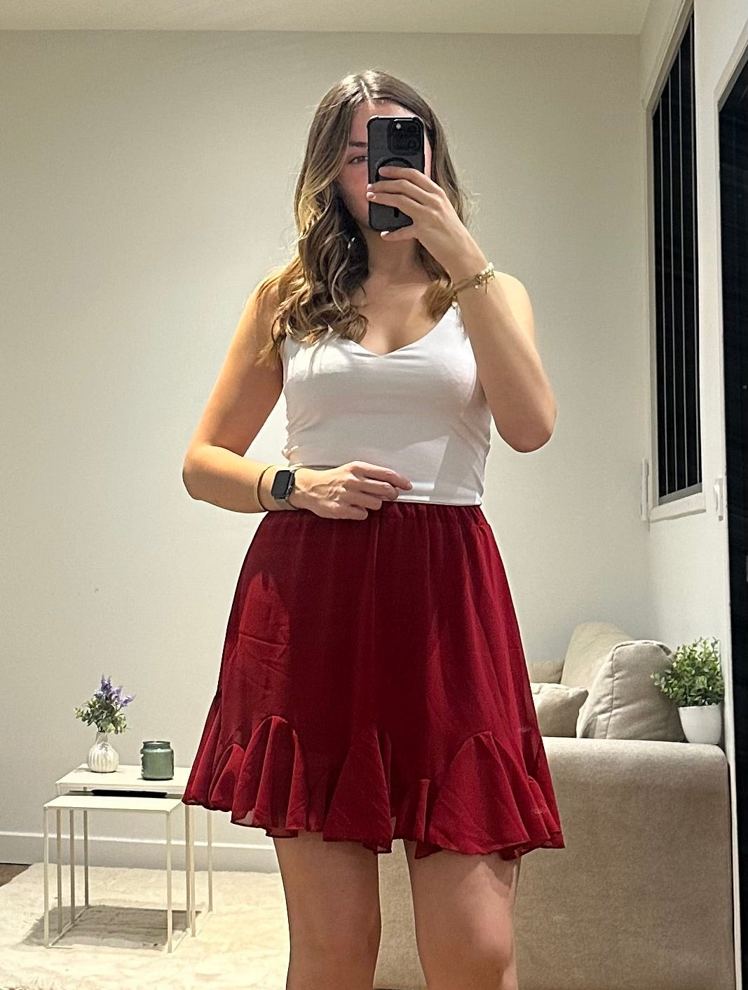 Jupe Mila - Bordeaux