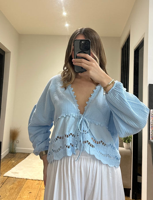 Blouse Lana - Bleu