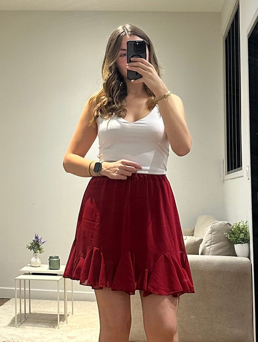 Jupe Mila - Bordeaux